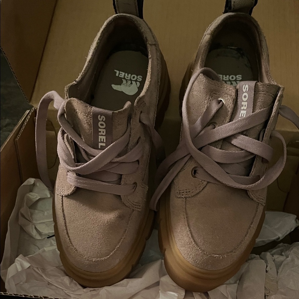 Sorel Caribou X Women's Platform Shoes - Taupe and Sea Salt - Picture 6 of 12
